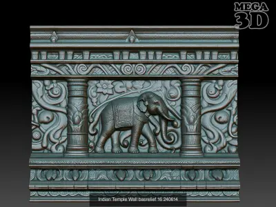 Indian Temple Wall basrelief Pack 240614