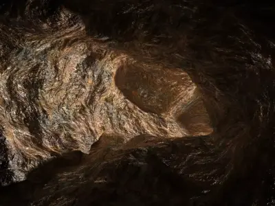 Cave Tunnel 3D model
