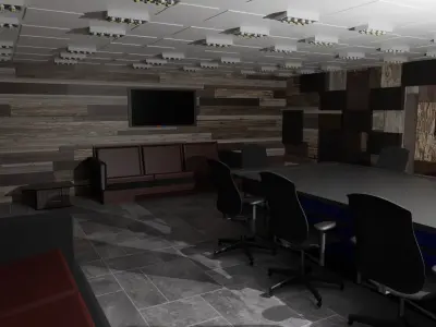 Conference Room  Low-poly 3D model