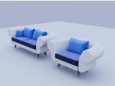 Sofa standart 3D model