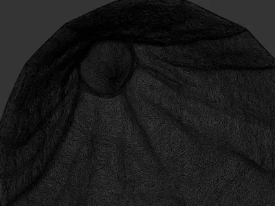 Electric Volcano Mountain Stylized Texture  3D model