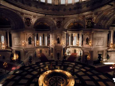 Baroque Cathedral Environment Low-poly 3D model