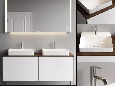 Duravit XSquare Vanity Unit Set 2 3D model