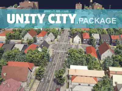 Realistic Realistic Unity City 4 Low-poly 3D model