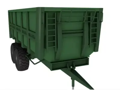 Agricultural Tipper Trailer 3D model
