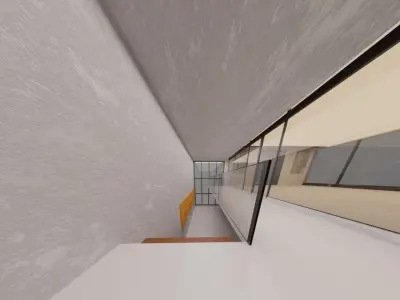 Metaverse Decentraland Art Gallery Low-poly 3D model