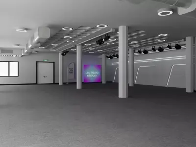 Convention Center Event Space 3D model
