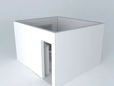 taniaorkut cube with orange window Free 3D model