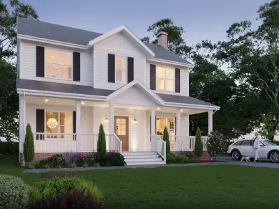 Realistic 3D Exterior Scene for Visualization and Rendering 3D model