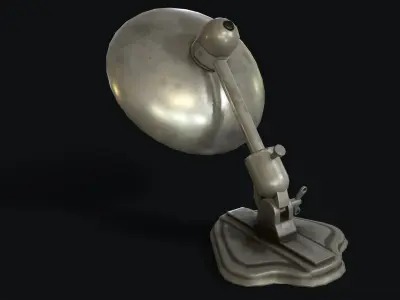 Hospital Table Lamp Low-poly 3D model