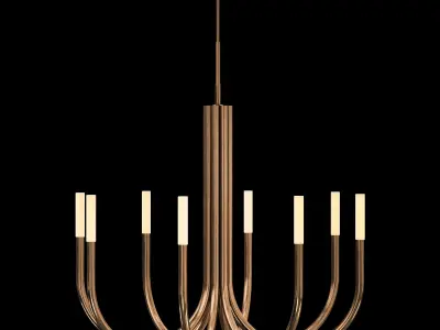 ROUSSEAU ROUND CHANDELIER 38 3D model