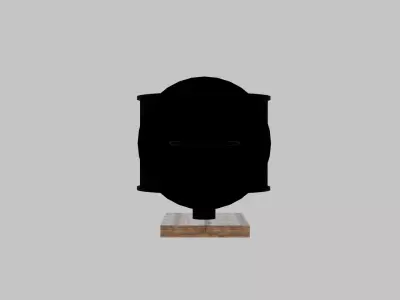 Ringed Iron Lantern Sconce Low-poly 3D model