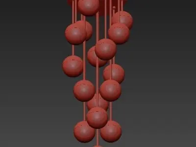 Italian Globe Cedar Moss Light 16 3D model