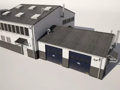 Industrial Building  3D model