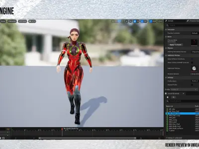 BABYPOOL Low-Poly Game Ready PBR 3D Character Low-poly 3D model