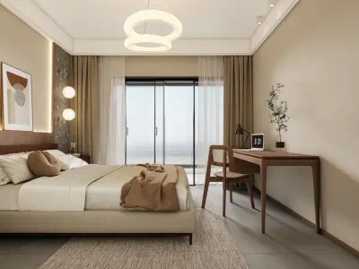 Modern style bedroom 3D model