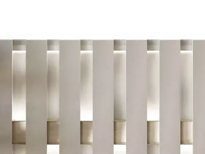 Wall panel wood gypsum 4 3D model