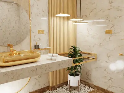 Bathroom Scene 3D model