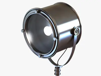 white on white floor lamp pascal 3D model