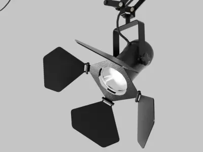 Pantograph spotlight 3D model