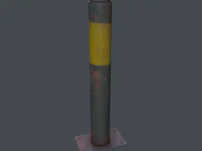 Post Barrier 3D model purchase