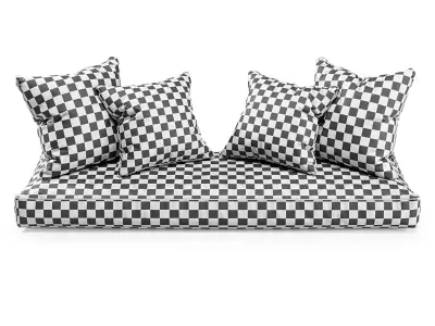 Seat Pillows Set 2 3D model