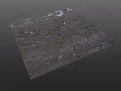 Post Apocalyptic Roads - 4 different variations Texture