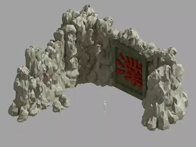 Mountain text - Sculpture 20 3D model