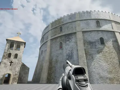 Castle and Church 3D Model Pack