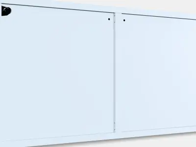 BESTA Shelf unit with doors 5 Low-poly 3D model