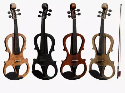 Electric Violin 3D model