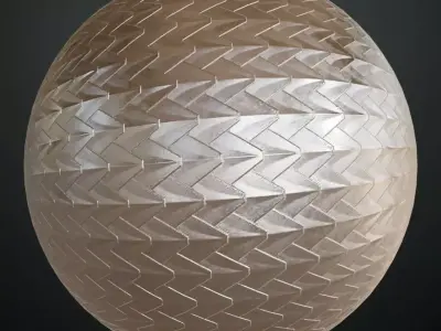 Silver Shiny Metal Pattern PBR Seamless Texture