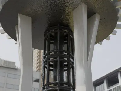 Space Needle - Low Poly 3D model