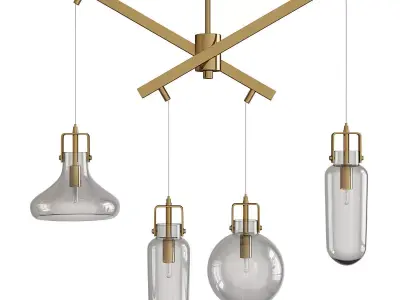 Kem Chandelier Low-poly 3D model