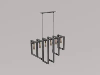 A shabby lamp 3D model