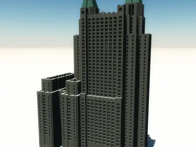 Waldorf Astoria Hotel 3D model