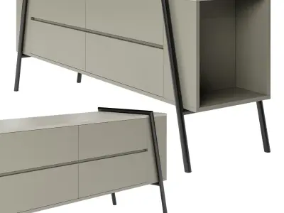 Alger TV console 3D model