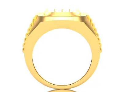 Diamond Ring For Men 3d Print Model 3D print model get