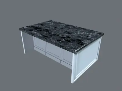 Kitchen island 3D model