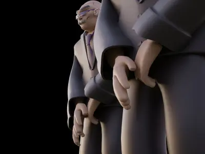 Man in nice suit Free 3D model