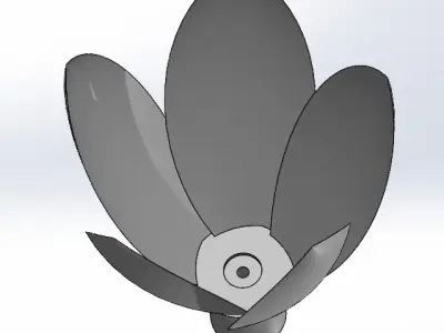 Hanging light inspired from a flower 3D print model