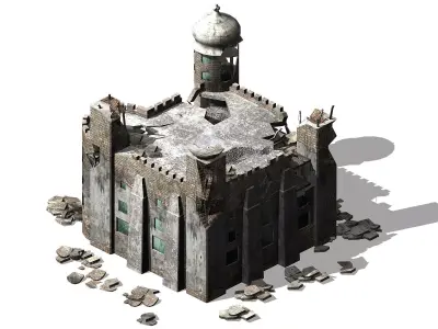 Different dimension - architecture - ruins 01 3D model