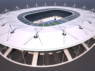 Soccer Stadium SDF 3D model
