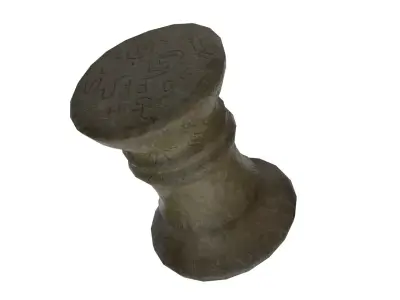 Inca ancient monument Low-poly 3D model