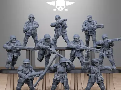 FreeGuard Infantry 3D print model