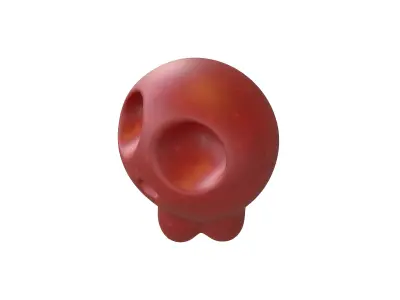 Cartoon Skull v1 004 Low-poly 3D model