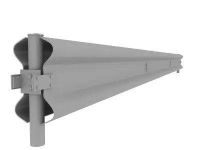 Road Safety Barrier  3D model