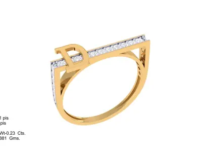  Women Ring MTL 3dm STL OBJ FBX Details 3D print model 72