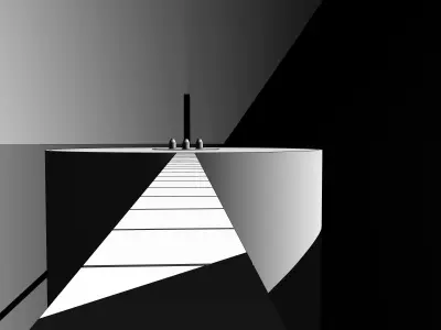 Megastructure  Continuous Body sector  Blame Tsutomu Nihei Low-poly 3D model