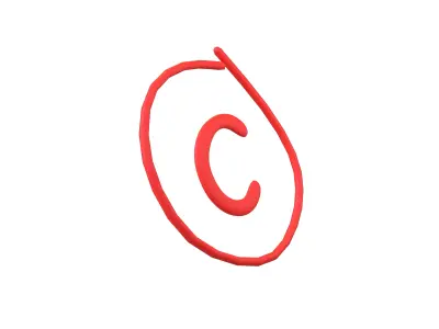 Grade C Symbol v1 001 Low-poly 3D model